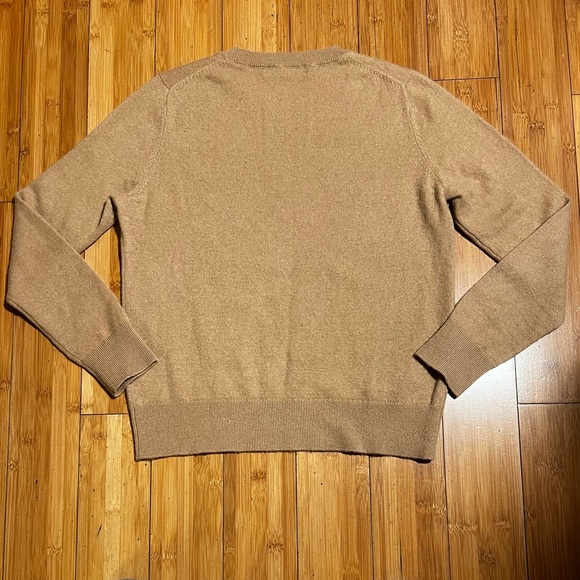 Quince Cashmere Crewneck Sweater Tan Size M - Picture 3 of 12